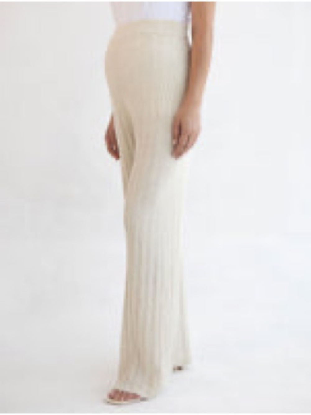 SOON MATERNITY | Linen Knit Beige Pants - Picture 6 of 10